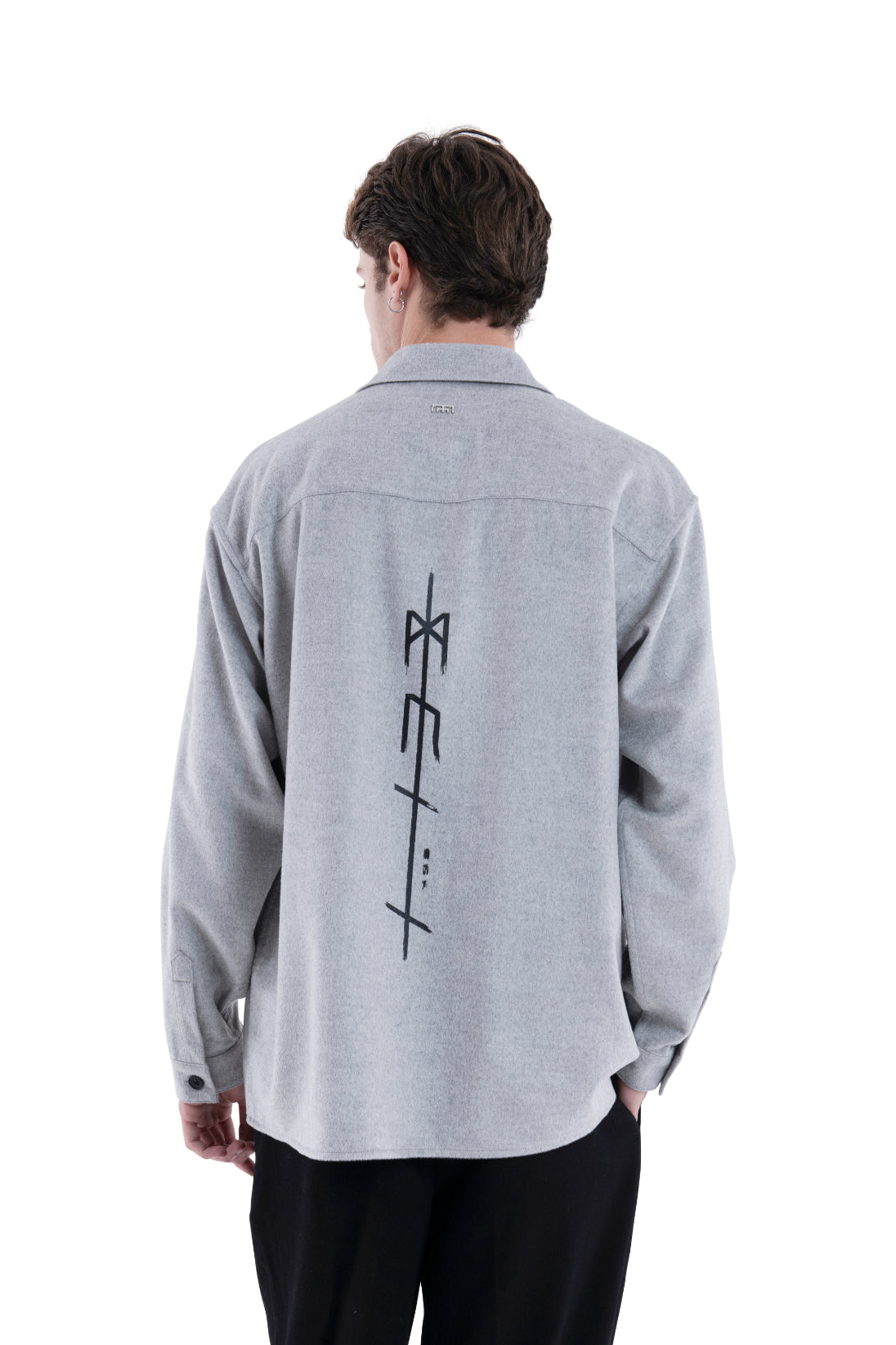 MIMIR MEMORY WOOL SILK SHIRT  Grey
