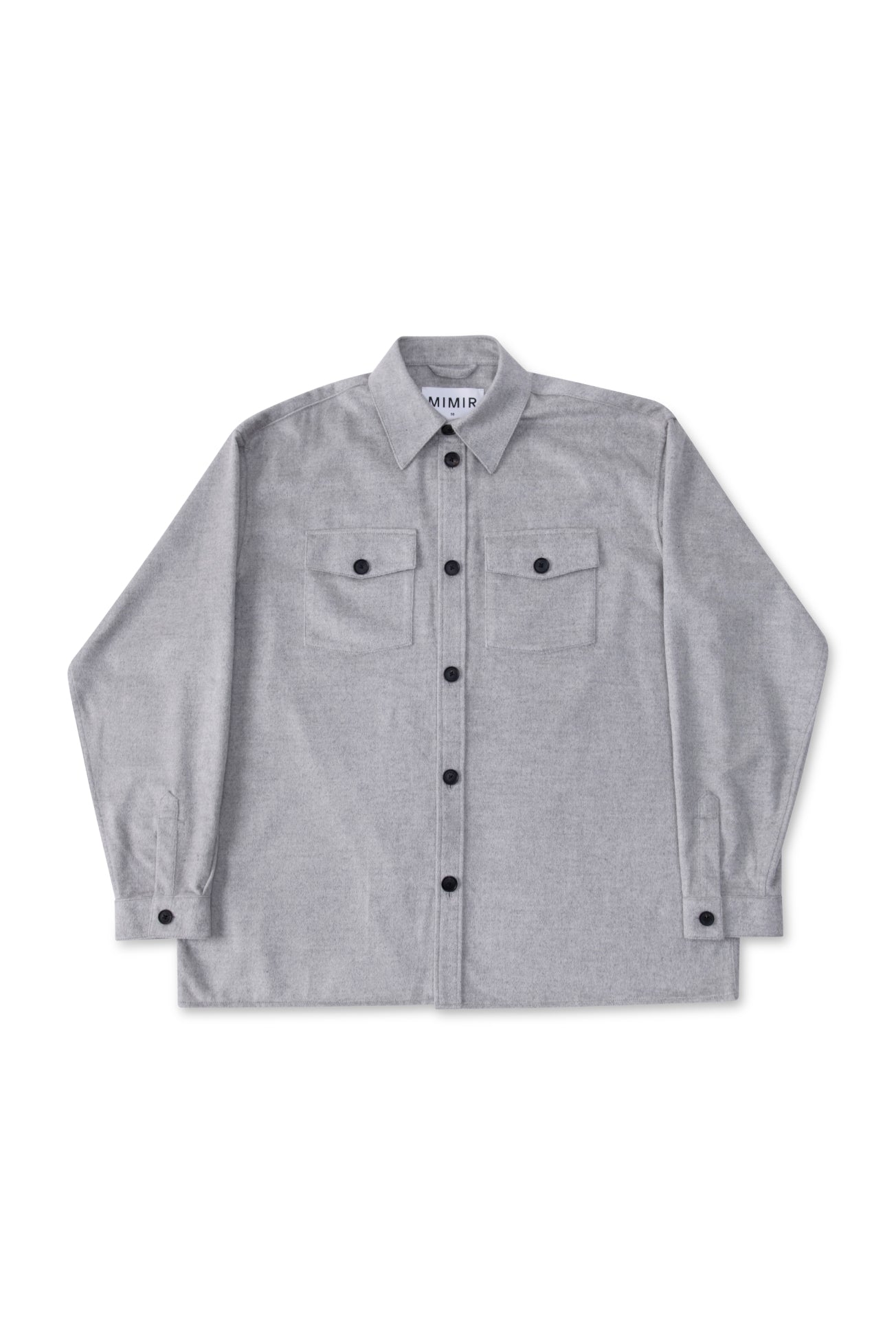 MIMIR MEMORY WOOL SILK SHIRT  Grey