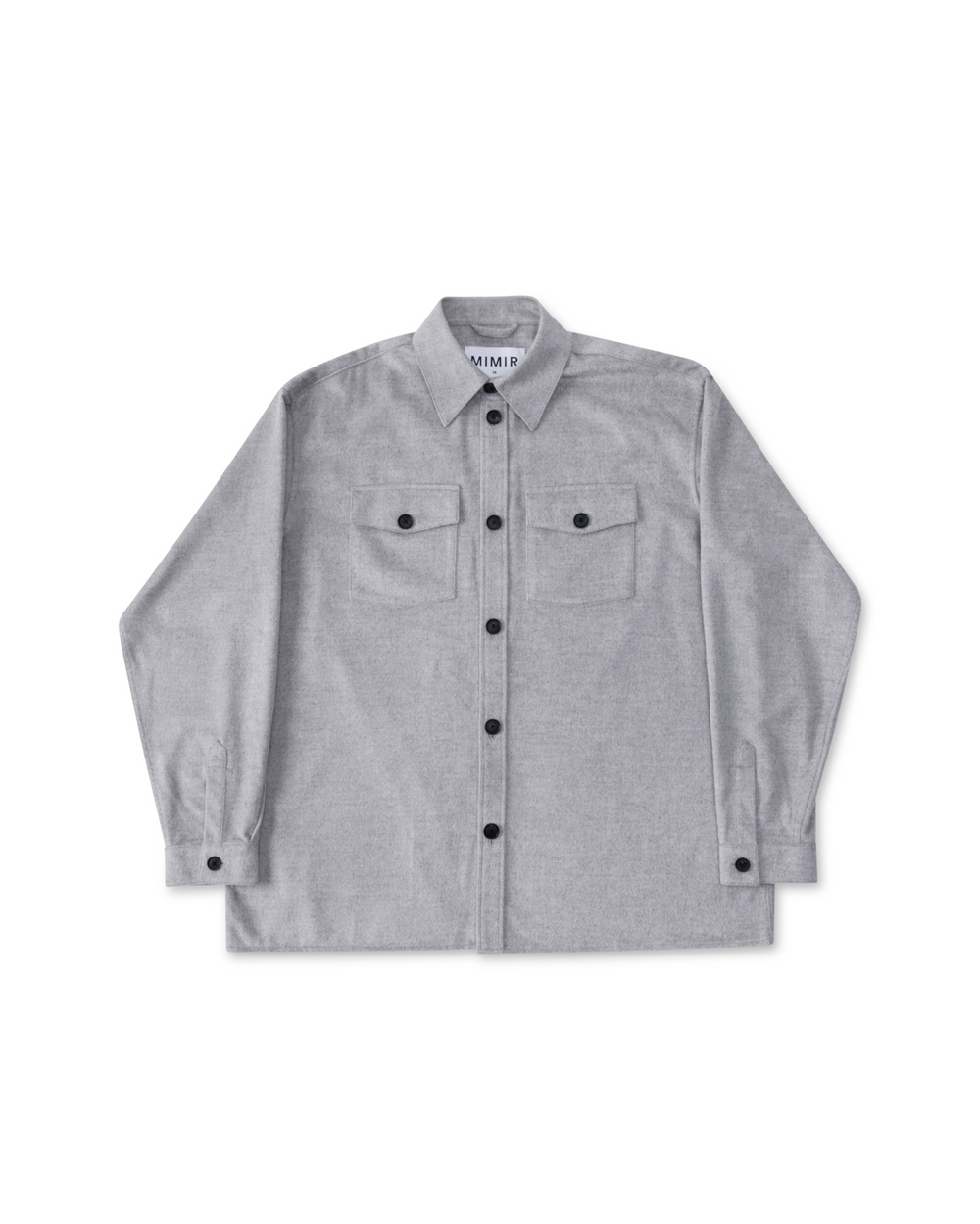 MIMIR MEMORY WOOL SILK SHIRT  Grey