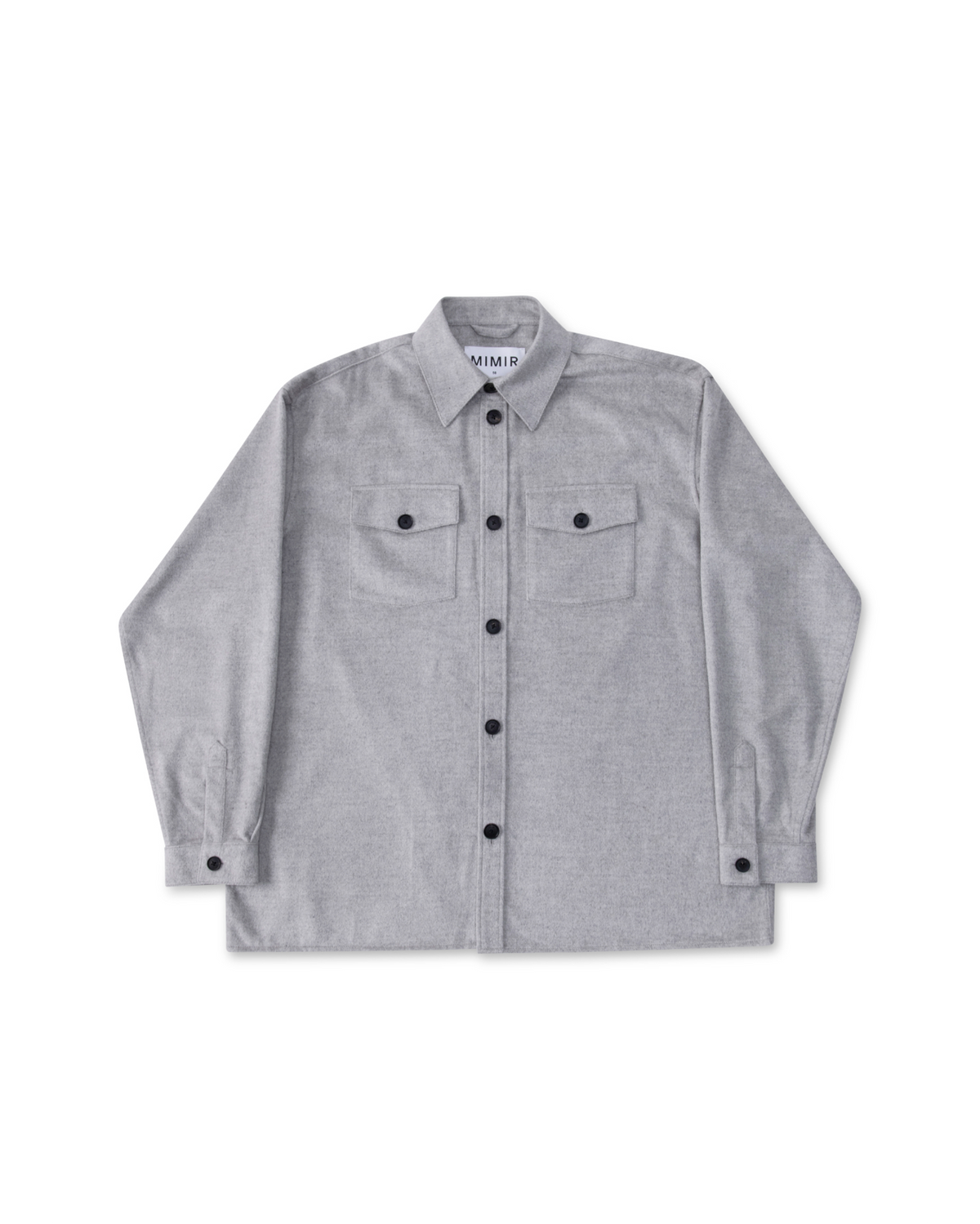 MIMIR MEMORY WOOL SILK SHIRT  Grey