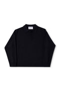 MIMIR MUNINN KNIT POLO  Black