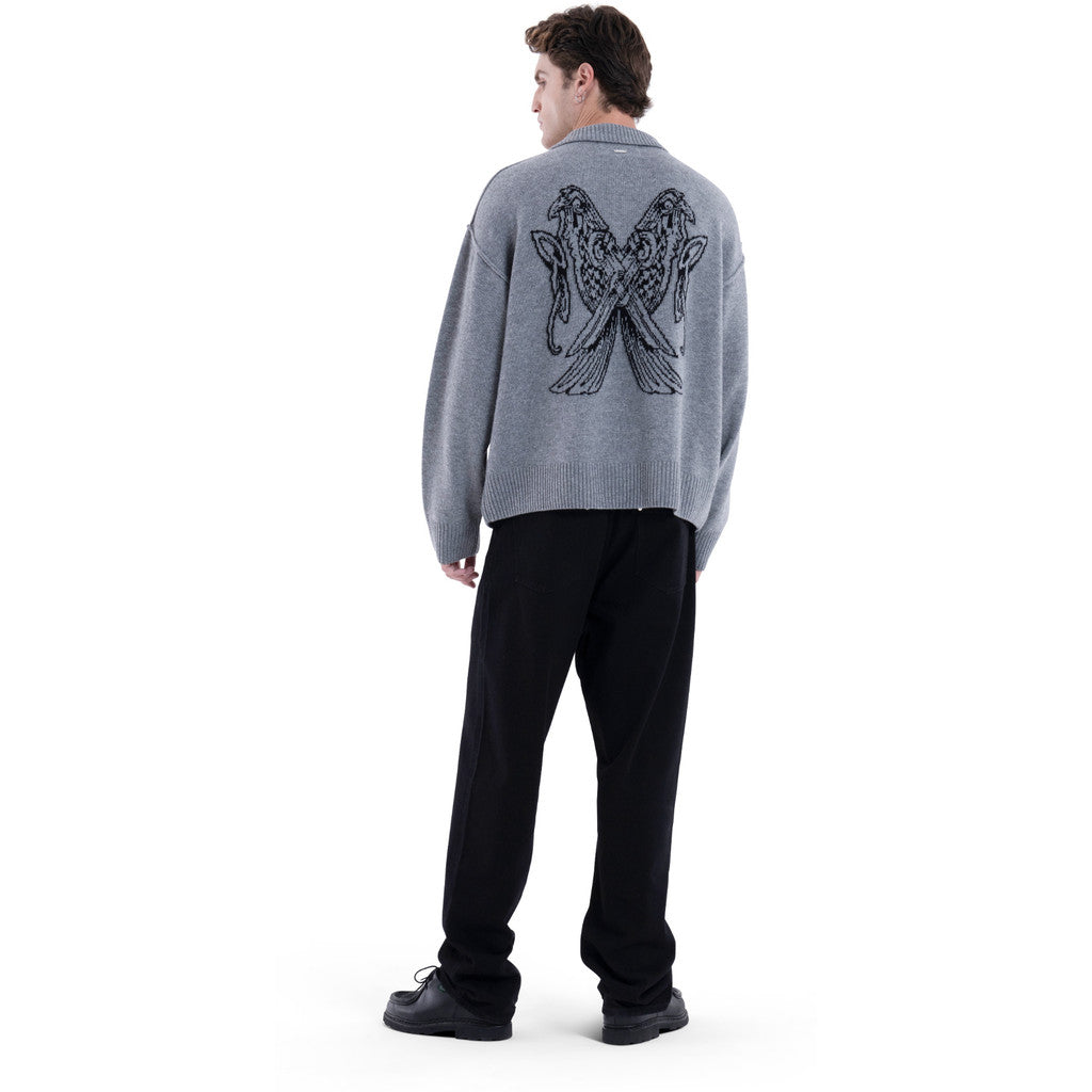 MIMIR MUNINN KNIT POLO  Grey