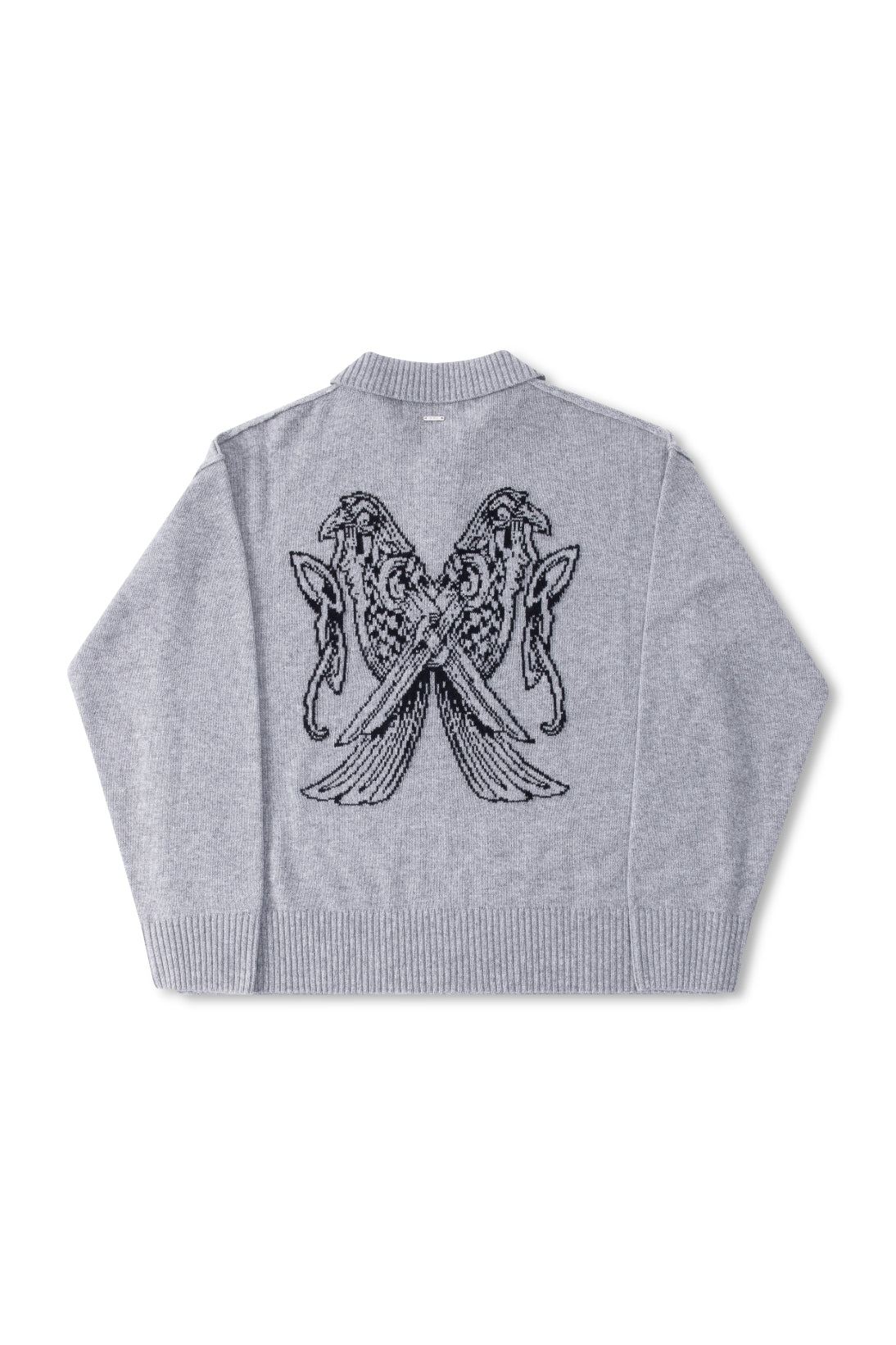 MIMIR MUNINN KNIT POLO  Grey