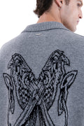 MIMIR MUNINN KNIT POLO  Grey