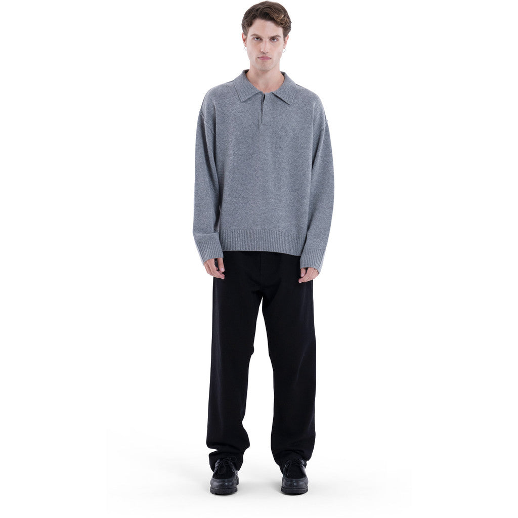 MIMIR MUNINN KNIT POLO  Grey