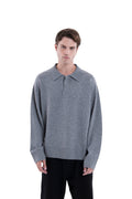 MIMIR MUNINN KNIT POLO  Grey