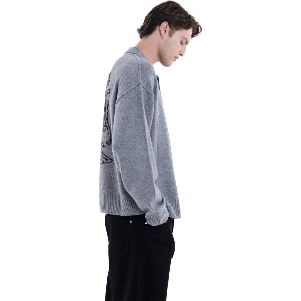 MIMIR MUNINN KNIT POLO  Grey