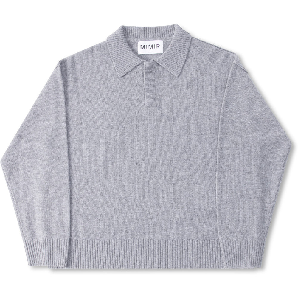 MIMIR MUNINN KNIT POLO  Grey