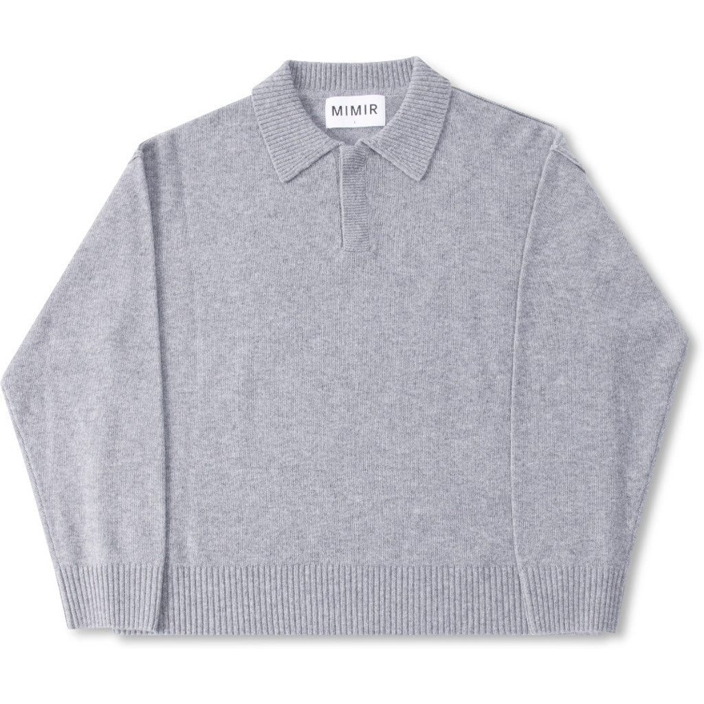 MIMIR MUNINN KNIT POLO  Grey