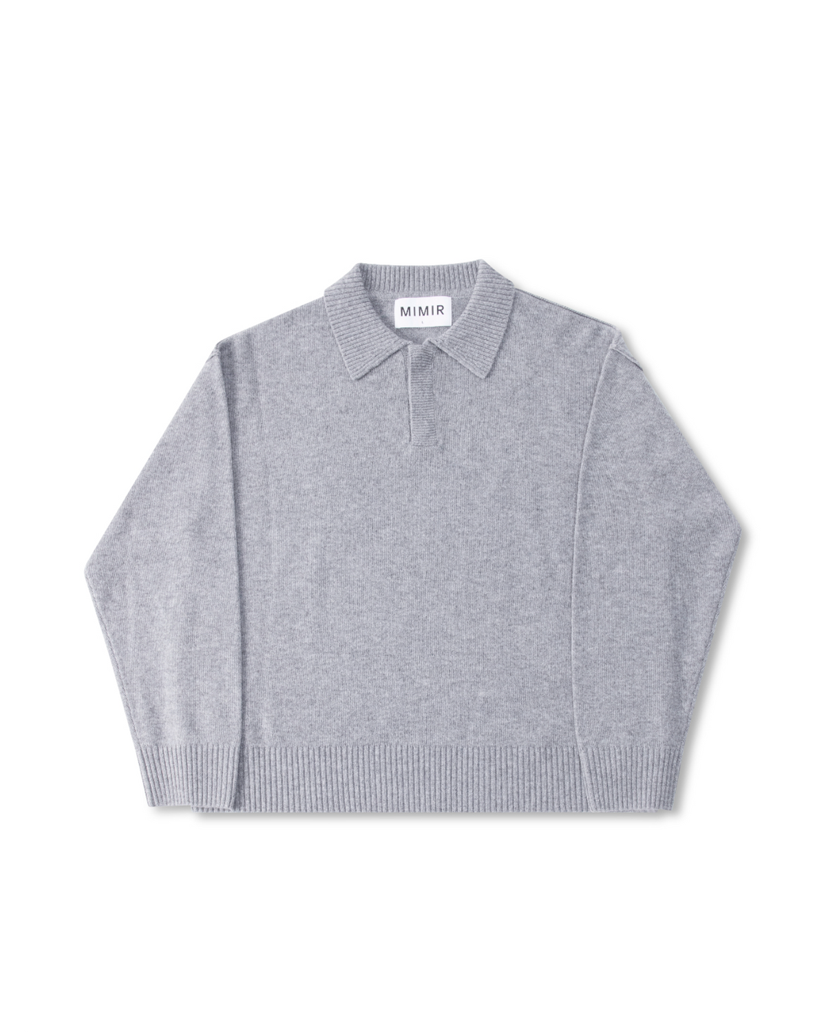 MIMIR MUNINN KNIT POLO  Grey