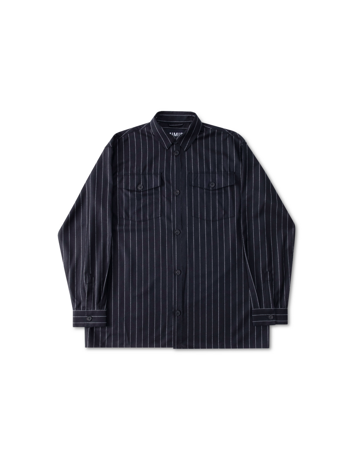 MIMIR REGLA PINSTRIPE SHIRT  Black/Chalk Stripe