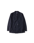 MIMIR SKADI PINSTRIPE BLAZER  Black/Chalk Stripe