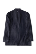 MIMIR SKADI PINSTRIPE BLAZER  Black/Chalk Stripe