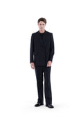 MIMIR SKADI PINSTRIPE BLAZER  Black/Chalk Stripe