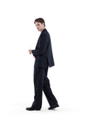 MIMIR SKADI PINSTRIPE BLAZER  Black/Chalk Stripe