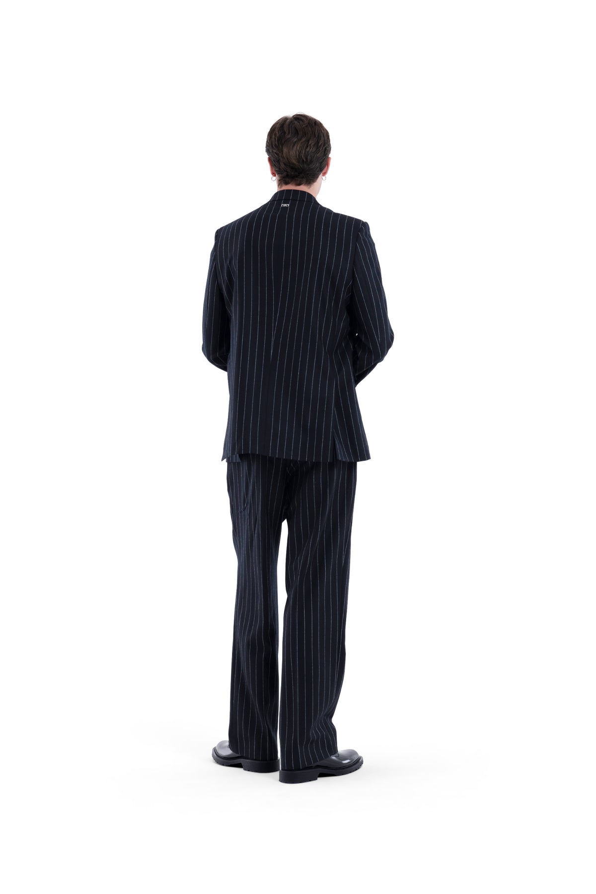 MIMIR SKADI PINSTRIPE BLAZER  Black/Chalk Stripe