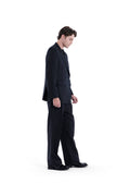 MIMIR SKADI PINSTRIPE BLAZER  Black/Chalk Stripe