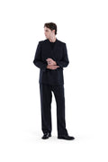 MIMIR SKADI PINSTRIPE BLAZER  Black/Chalk Stripe