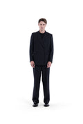 MIMIR SKADI PINSTRIPE BLAZER  Black/Chalk Stripe