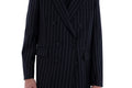 MIMIR SKADI PINSTRIPE BLAZER  Black/Chalk Stripe