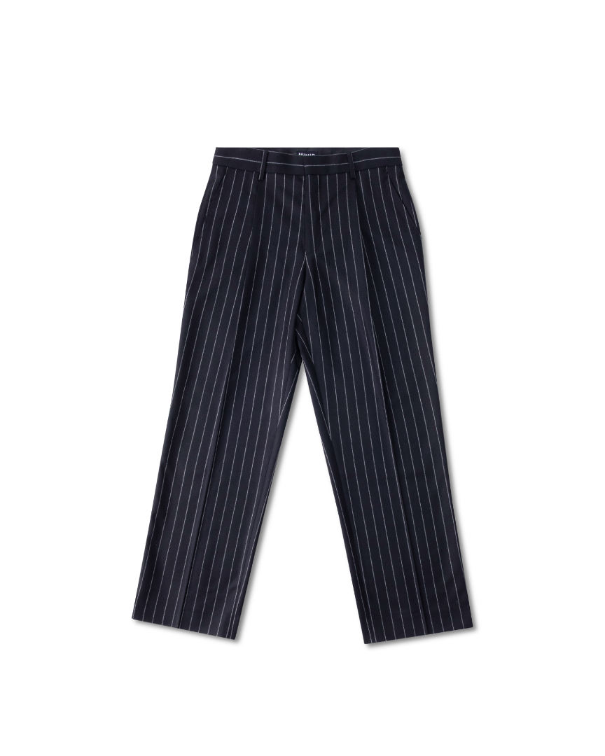 MIMIR SKADI PINSTRIPE TROUSERS  Black/Chalk Stripe