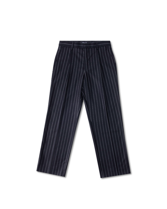 MIMIR SKADI PINSTRIPE TROUSERS  Black/Chalk Stripe