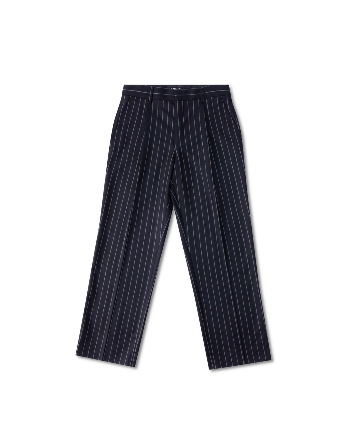 MIMIR SKADI PINSTRIPE TROUSERS  Black/Chalk Stripe