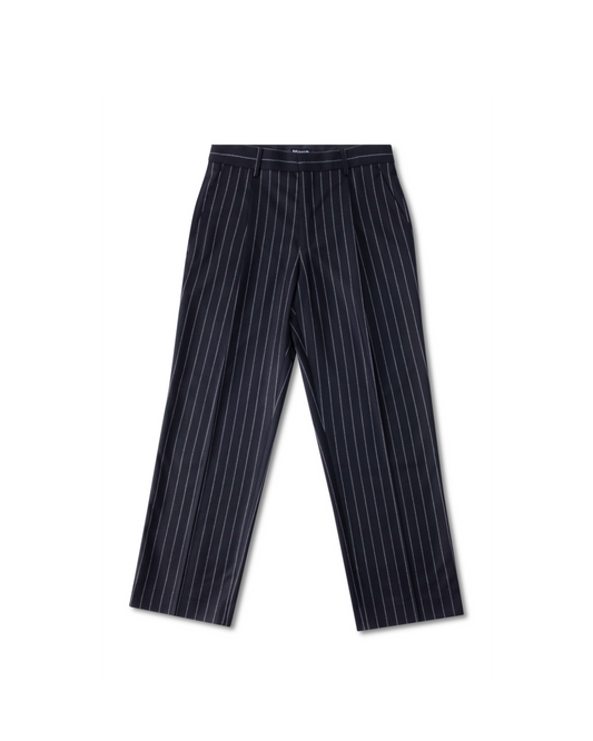 MIMIR SKADI PINSTRIPE TROUSERS  Black/Chalk Stripe