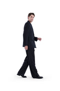 MIMIR SKADI PINSTRIPE TROUSERS  Black/Chalk Stripe