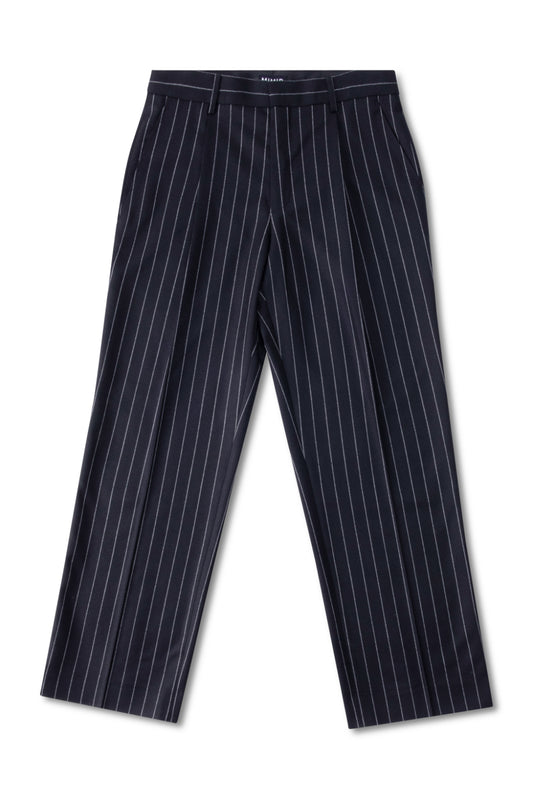 MIMIR SKADI PINSTRIPE TROUSERS  Black/Chalk Stripe