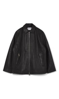 MIMIR SKJOLD Leather Jacket OUTERWEAR Black/Affenpinscher