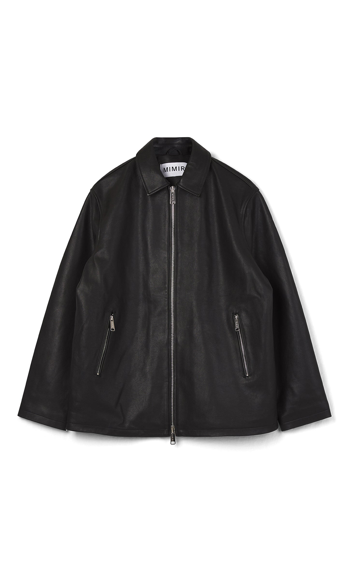 MIMIR SKJOLD Leather Jacket OUTERWEAR Black/Affenpinscher