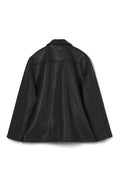 MIMIR SKJOLD Leather Jacket OUTERWEAR Black/Affenpinscher