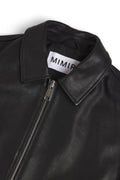 MIMIR SKJOLD Leather Jacket OUTERWEAR Black/Affenpinscher