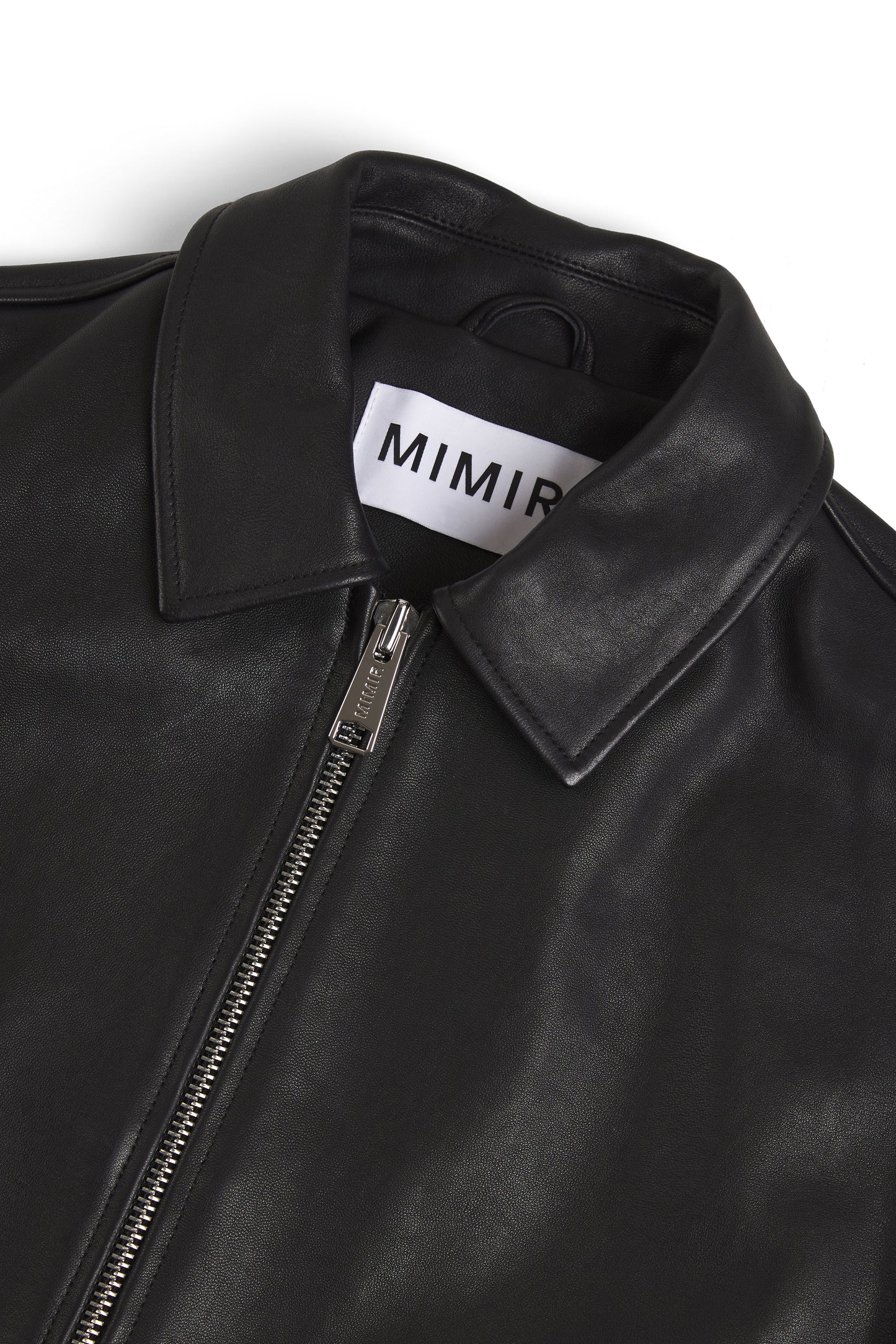 MIMIR SKJOLD Leather Jacket OUTERWEAR Black/Affenpinscher