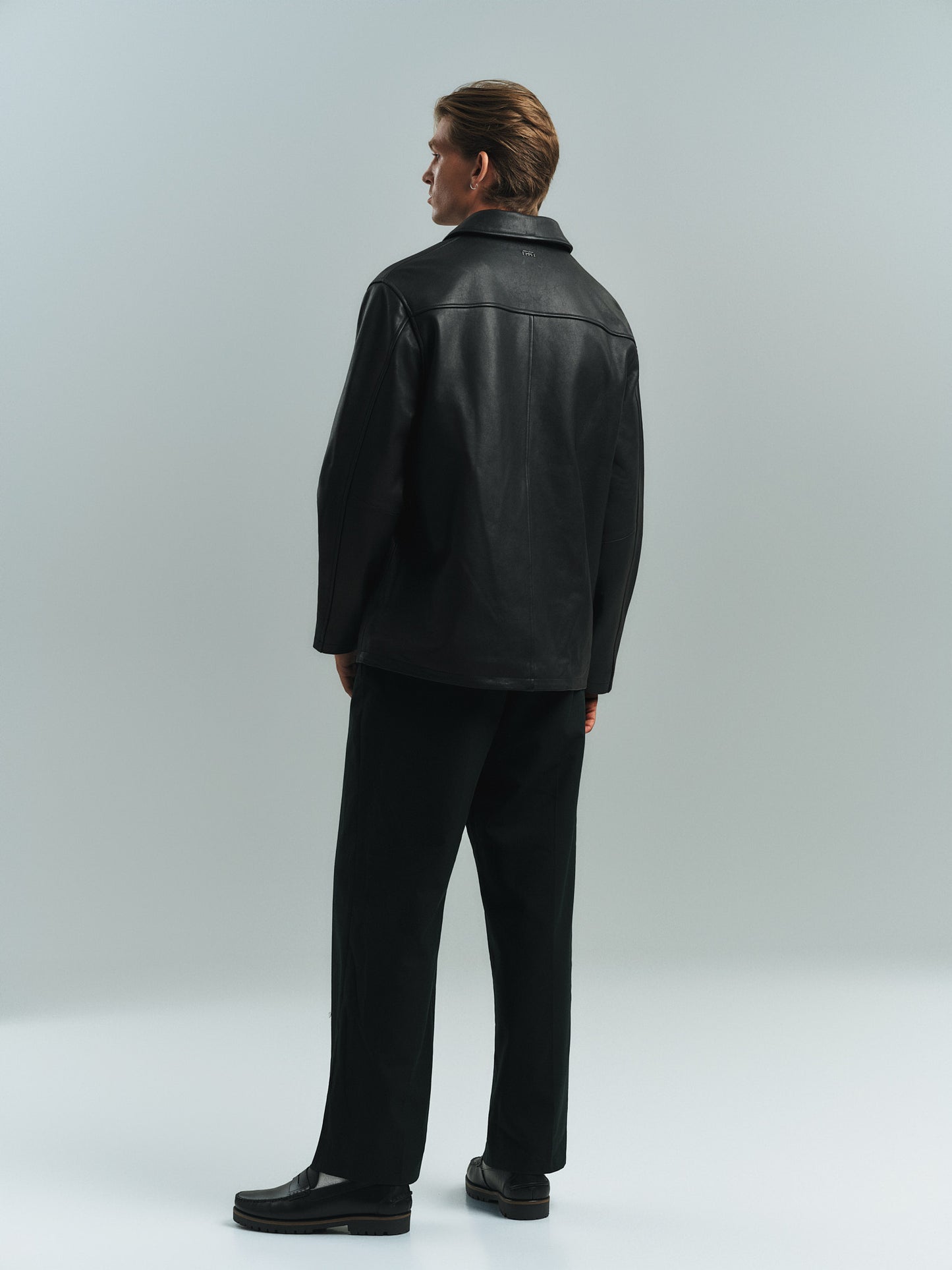 MIMIR SKJOLD Leather Jacket OUTERWEAR Black/Affenpinscher