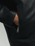 MIMIR SKJOLD Leather Jacket OUTERWEAR Black/Affenpinscher