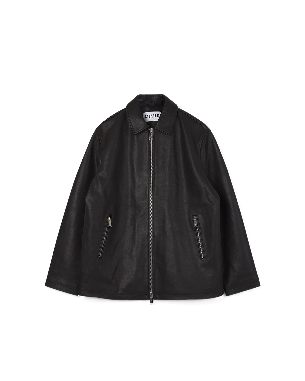 MIMIR SKJOLD Leather Jacket OUTERWEAR Black/Affenpinscher