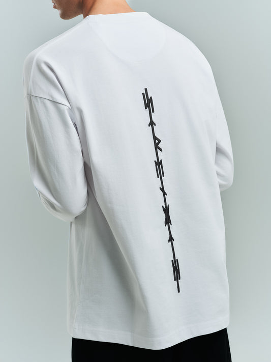 MIMIR STRENGTH Longsleeve T-SHIRT White/Bright White