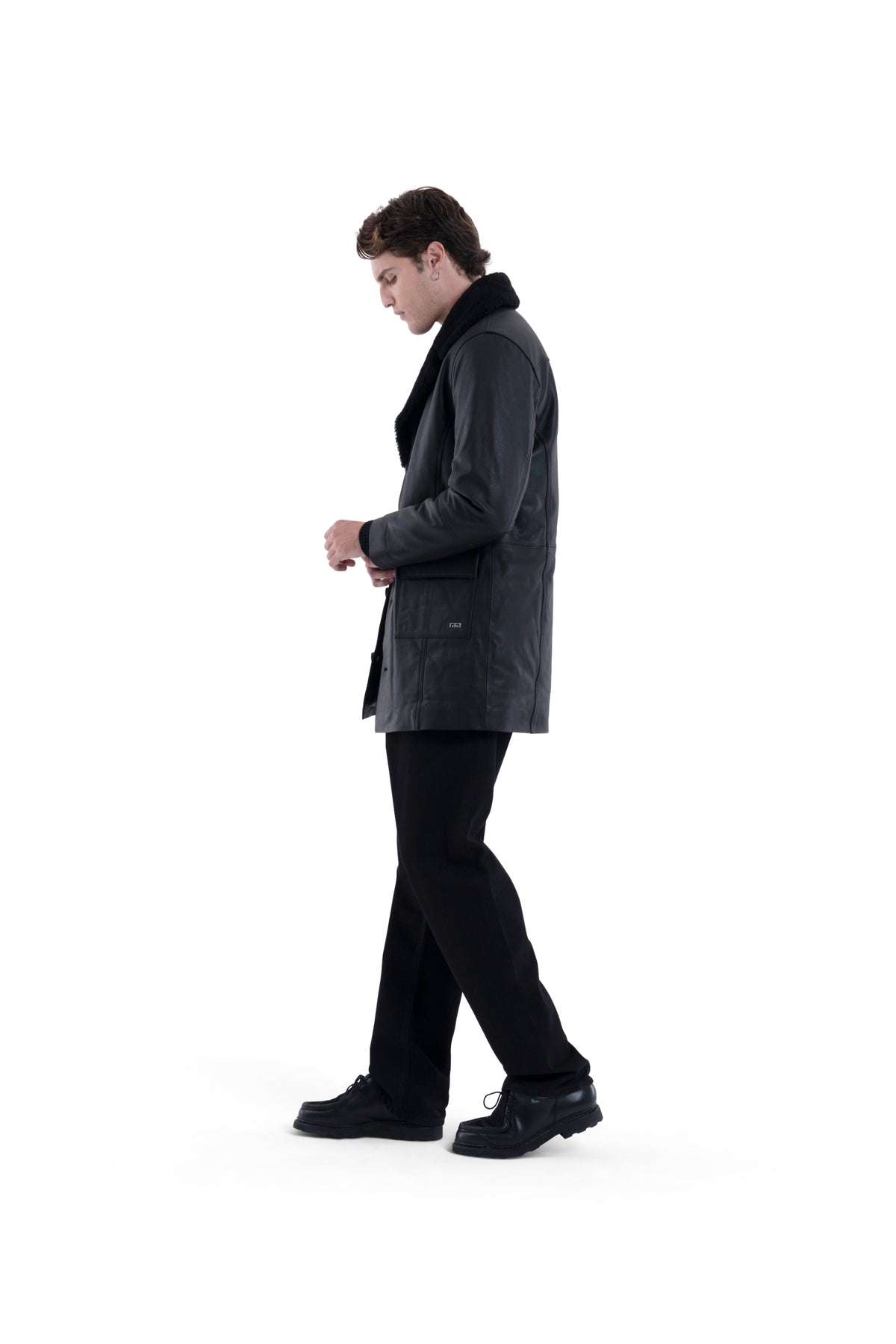 MIMIR VORN SHEARLING JACKET  Black