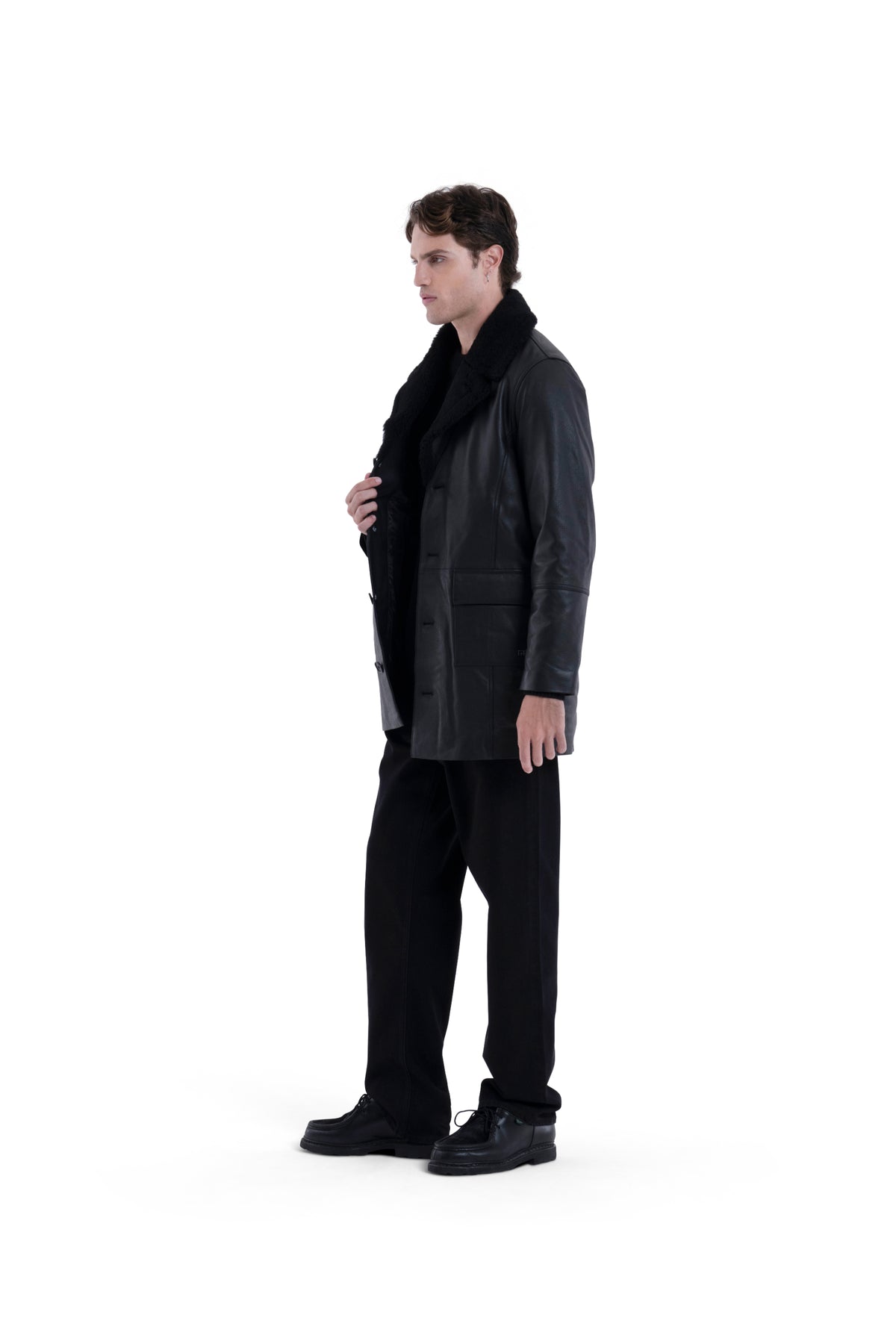 MIMIR VORN SHEARLING JACKET  Black